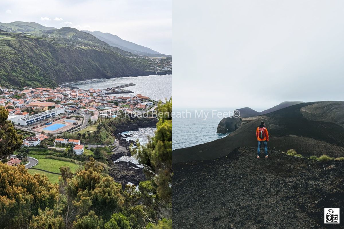 View over Horta and the otherwordly Caldeira.
