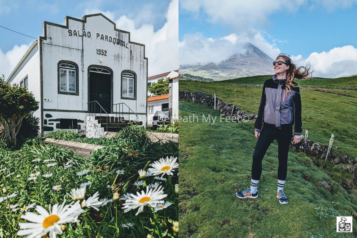 Typical building and Mount Pico